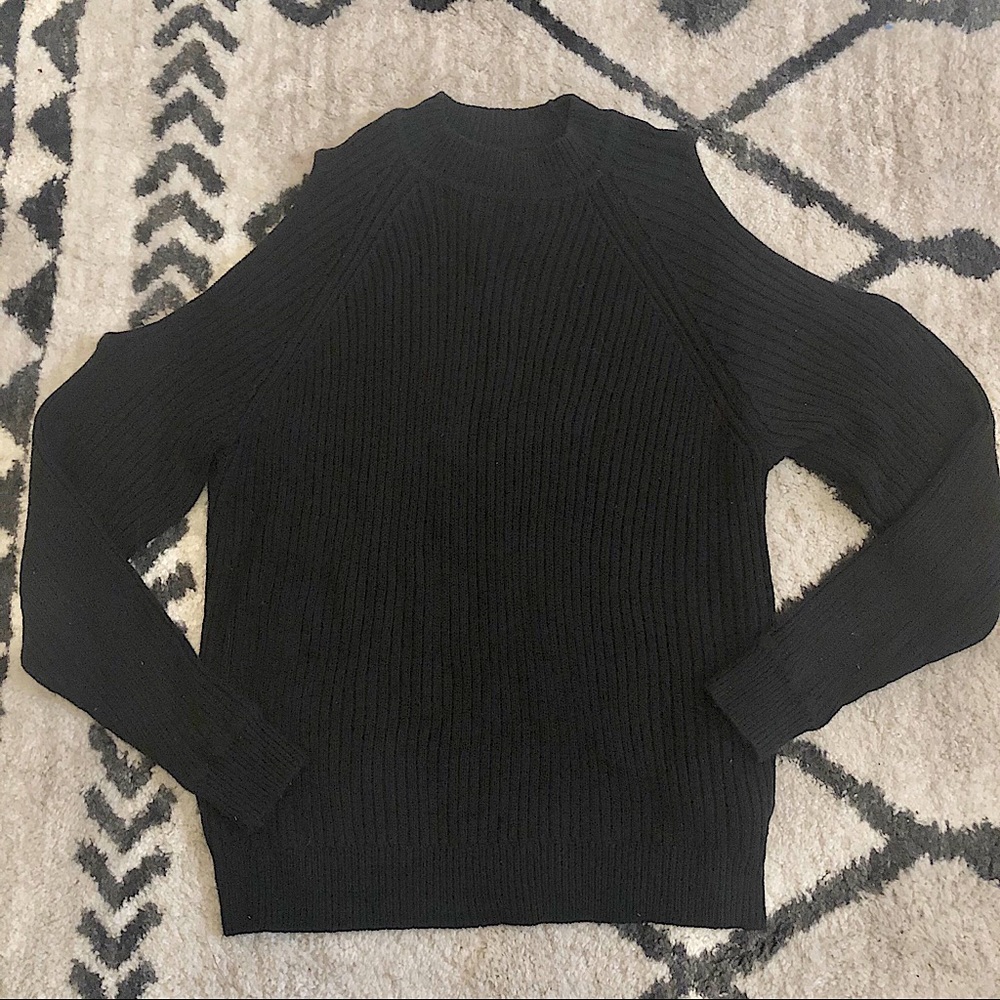 Cozy Cold-Shoulder Sweater